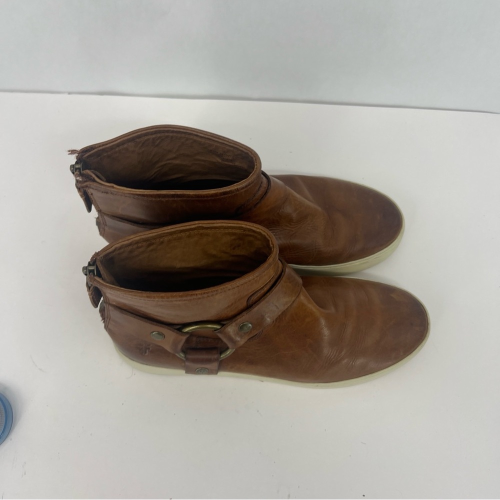 Frye Tan Leather booties - please read - Picture 3 of 15